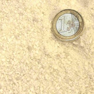 Marble sand white, granulation 0.5 - 2 mm, 5 kg